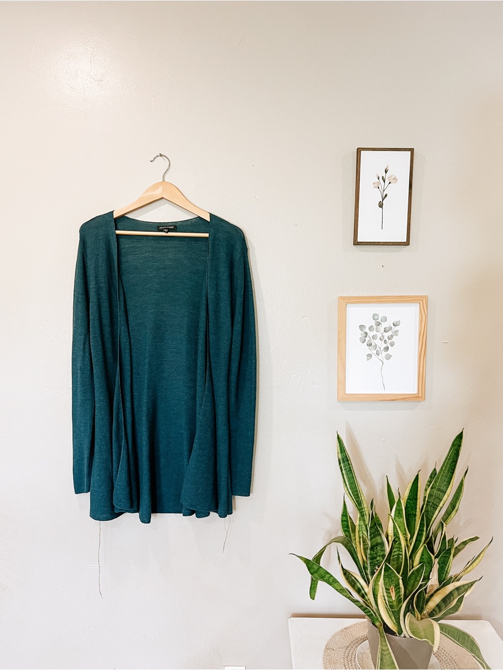 100% wool Eileen Fisher Merino Long Cardigan